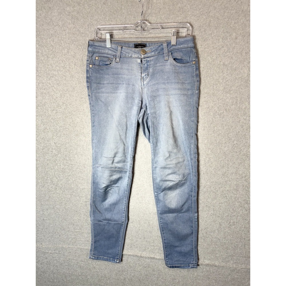 Celebrity Pink Jeans Womens 7 28 Blue‎ Skinny Stretch Mid Rise Faded Wash Denim